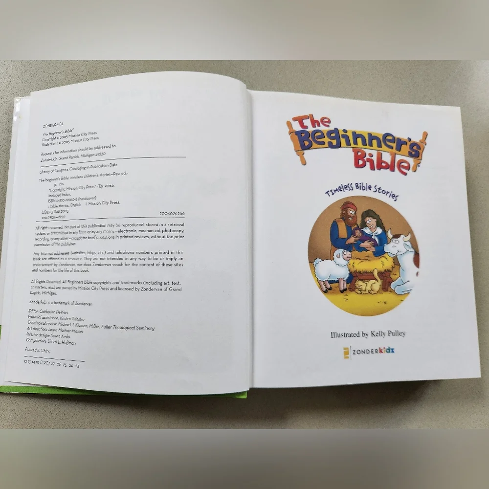 The Beginner's Bible for Kids Hardcover by Zondervan - Picture 5 of 10
